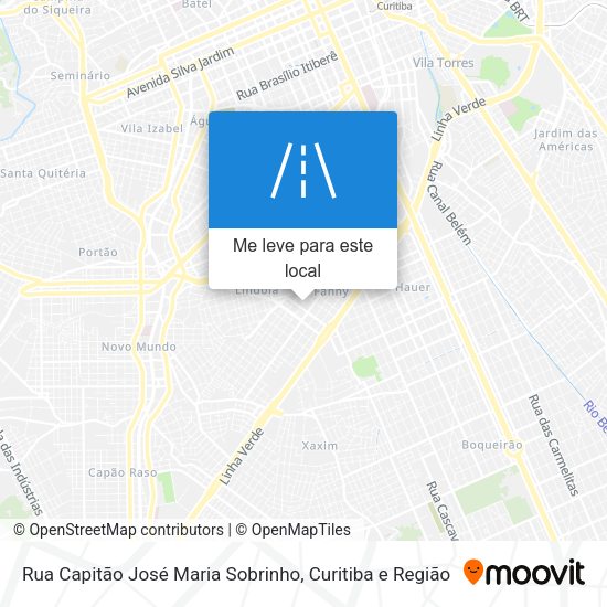 Rua Capitão José Maria Sobrinho mapa