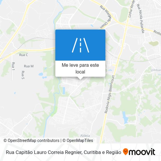 Rua Capitão Lauro Correia Regnier mapa