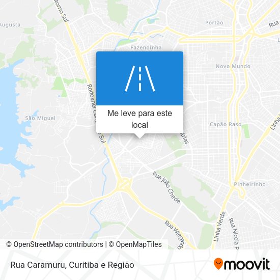 Rua Caramuru mapa