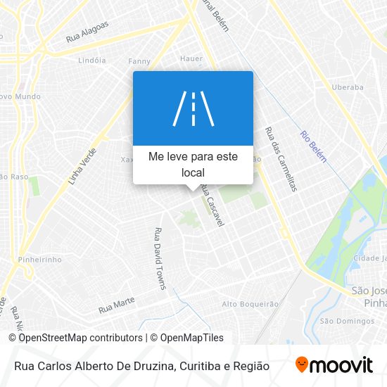 Rua Carlos Alberto De Druzina mapa