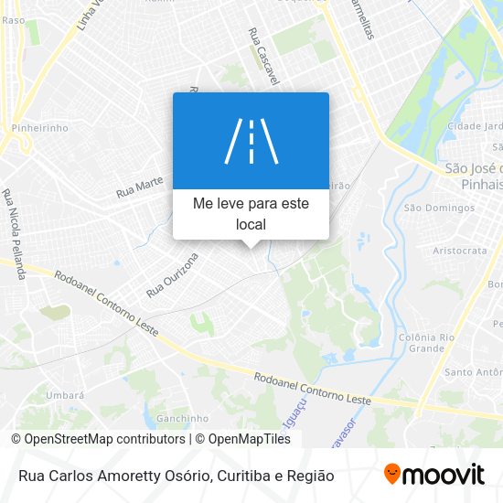 Rua Carlos Amoretty Osório mapa