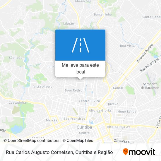Rua Carlos Augusto Cornelsen mapa