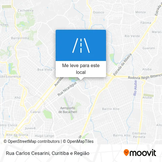 Rua Carlos Cesarini mapa
