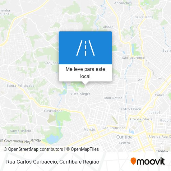 Rua Carlos Garbaccio mapa