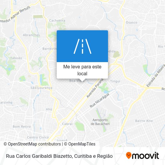 Rua Carlos Garibaldi Biazetto mapa