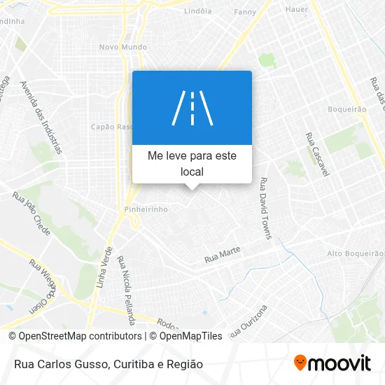Rua Carlos Gusso mapa