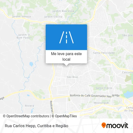 Rua Carlos Hepp mapa