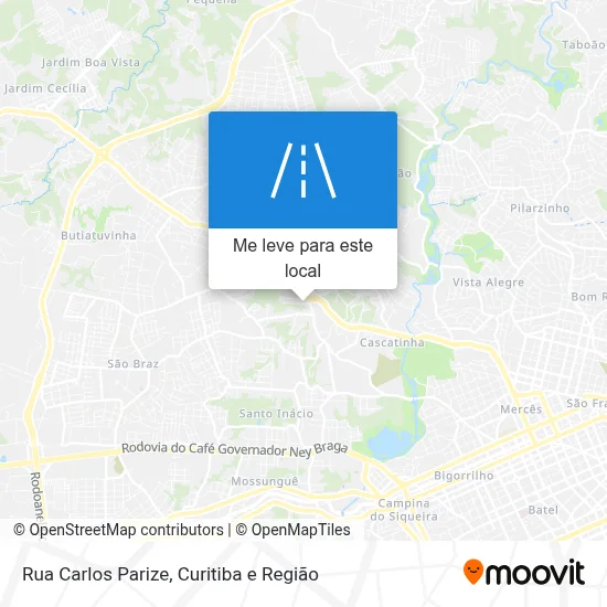Rua Carlos Parize mapa