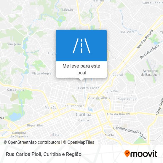 Rua Carlos Pioli mapa