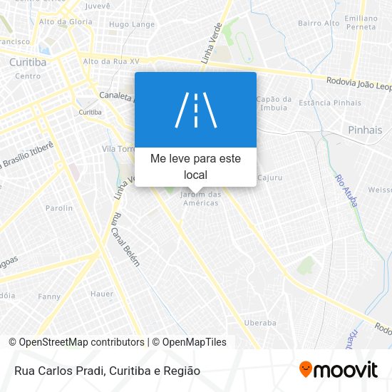 Rua Carlos Pradi mapa