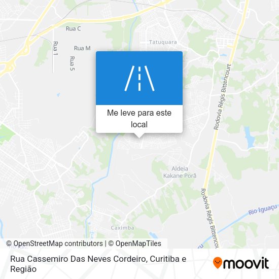 Rua Cassemiro Das Neves Cordeiro mapa