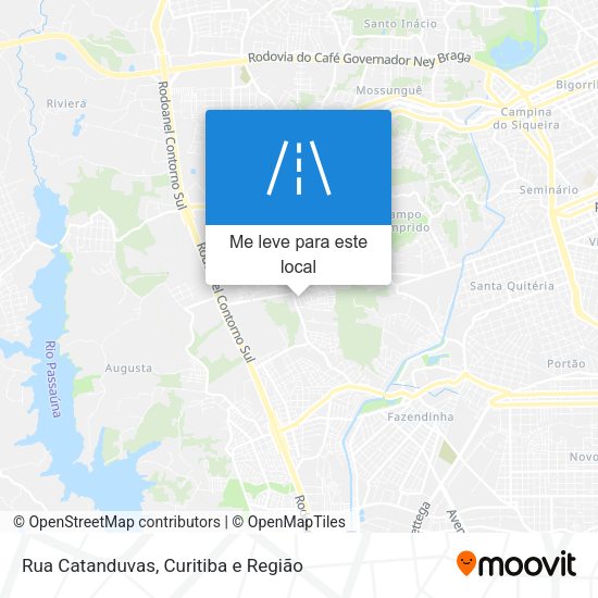 Rua Catanduvas mapa