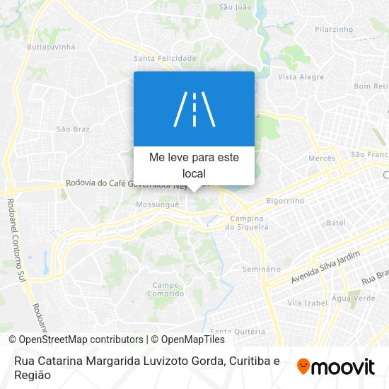 Rua Catarina Margarida Luvizoto Gorda mapa