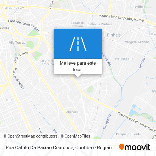 Rua Catulo Da Paixão Cearense mapa