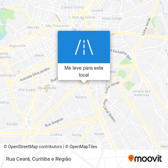 Rua Ceará mapa