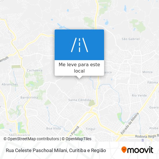 Rua Celeste Paschoal Milani mapa