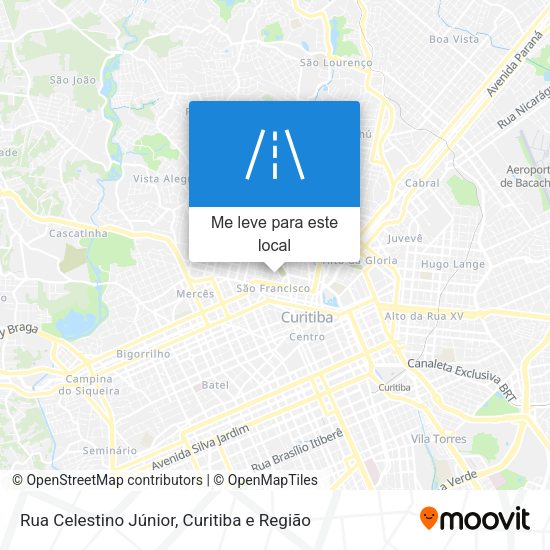 Rua Celestino Júnior mapa