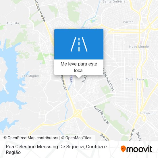 Rua Celestino Menssing De Siqueira mapa