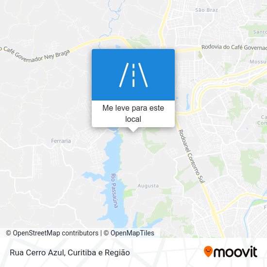 Rua Cerro Azul mapa