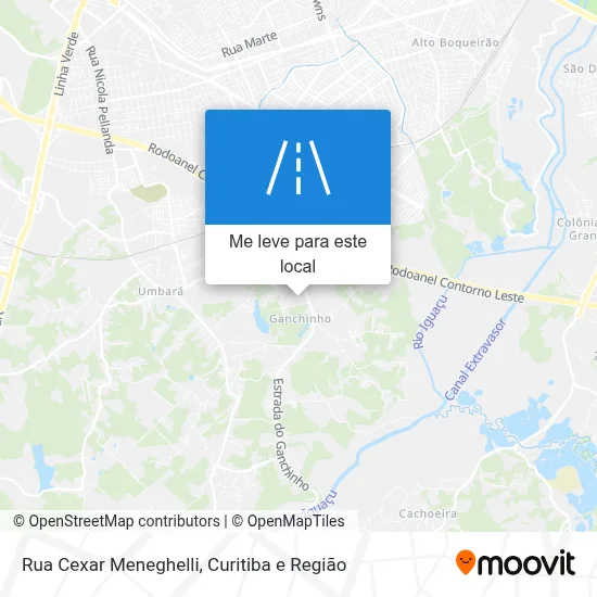 Rua Cexar Meneghelli mapa