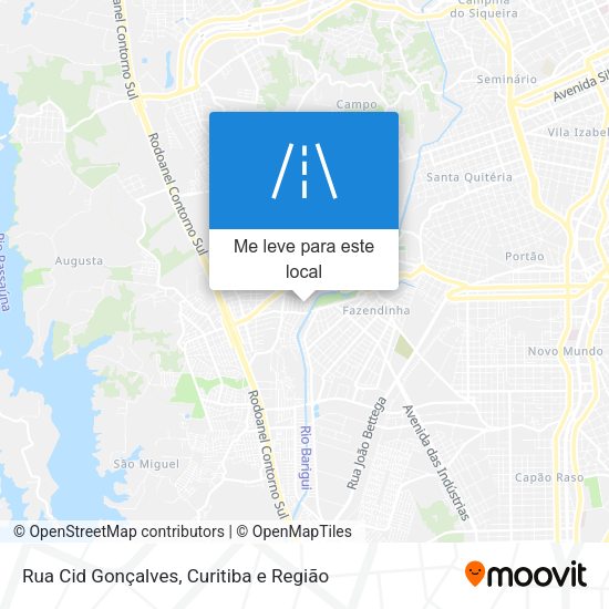 Rua Cid Gonçalves mapa