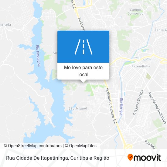 Rua Cidade De Itapetininga mapa