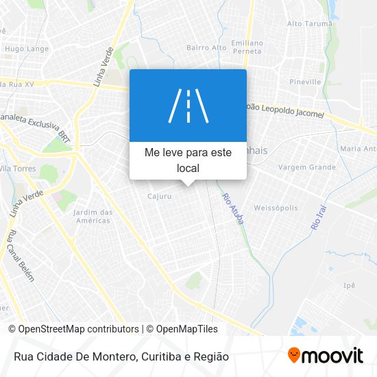 Rua Cidade De Montero mapa