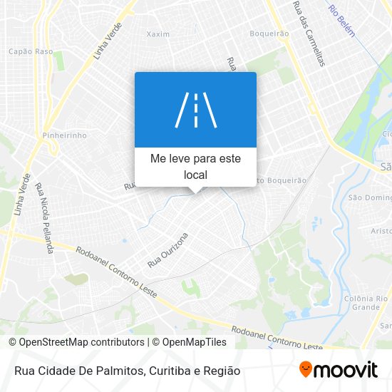 Rua Cidade De Palmitos mapa