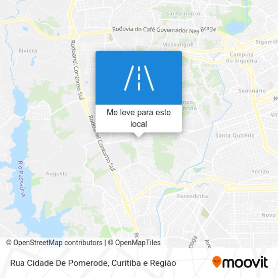 Rua Cidade De Pomerode mapa