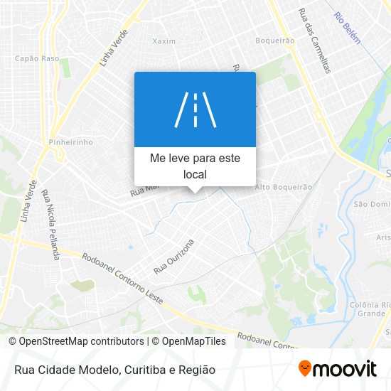Rua Cidade Modelo mapa