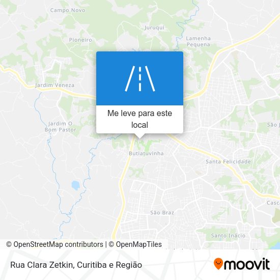 Rua Clara Zetkin mapa