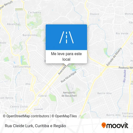 Rua Cleide Lurk mapa