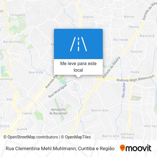 Rua Clementina Mehl Muhlmann mapa