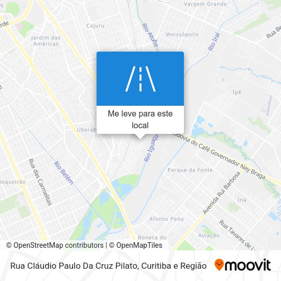 Rua Cláudio Paulo Da Cruz Pilato mapa