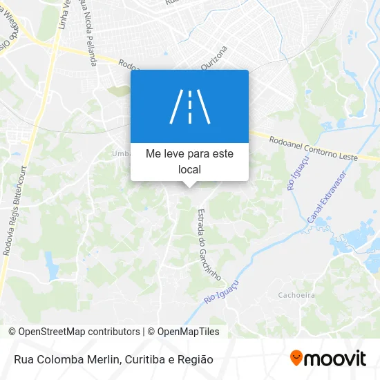 Rua Colomba Merlin mapa