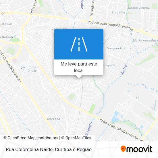 Rua Colombina Naide mapa