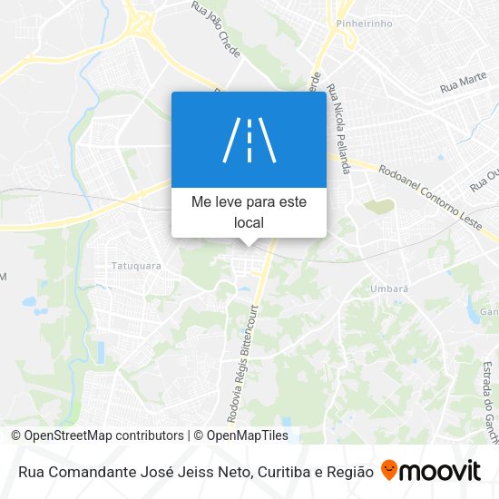 Rua Comandante José Jeiss Neto mapa