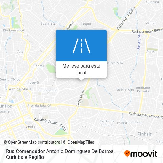 Rua Comendador Antônio Domingues De Barros mapa