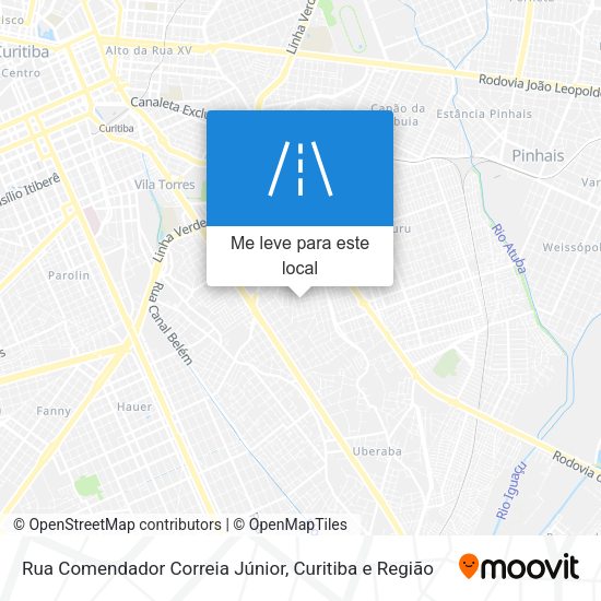 Rua Comendador Correia Júnior mapa