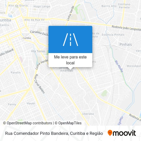 Rua Comendador Pinto Bandeira mapa