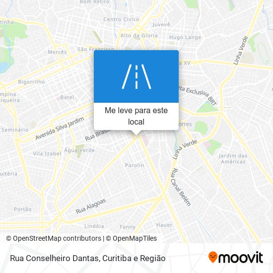 Rua Conselheiro Dantas mapa