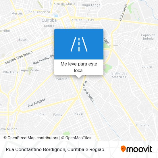 Rua Constantino Bordignon mapa