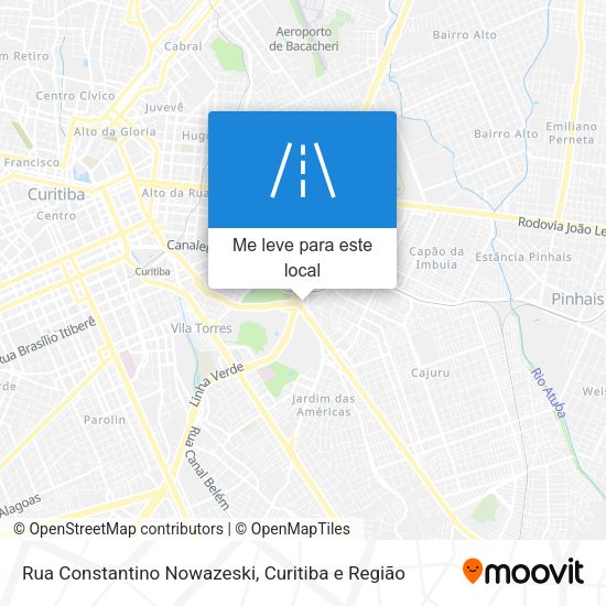 Rua Constantino Nowazeski mapa