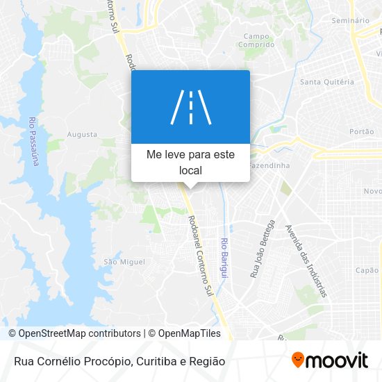 Rua Cornélio Procópio mapa
