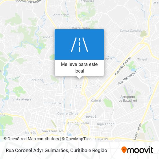 Rua Coronel Adyr Guimarães mapa