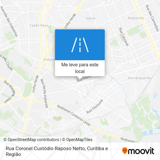 Rua Coronel Custódio Raposo Netto mapa