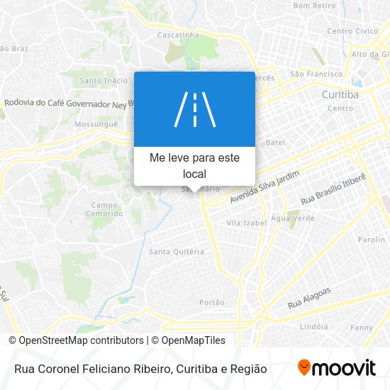 Rua Coronel Feliciano Ribeiro mapa