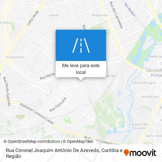 Rua Coronel Joaquim Antônio De Azevedo mapa