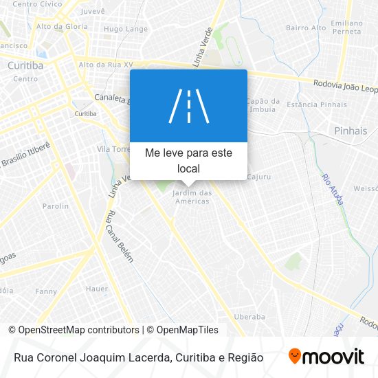 Rua Coronel Joaquim Lacerda mapa