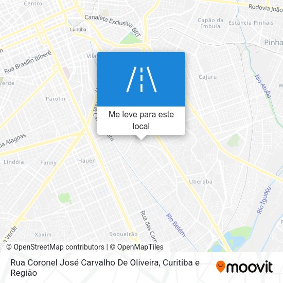 Rua Coronel José Carvalho De Oliveira mapa